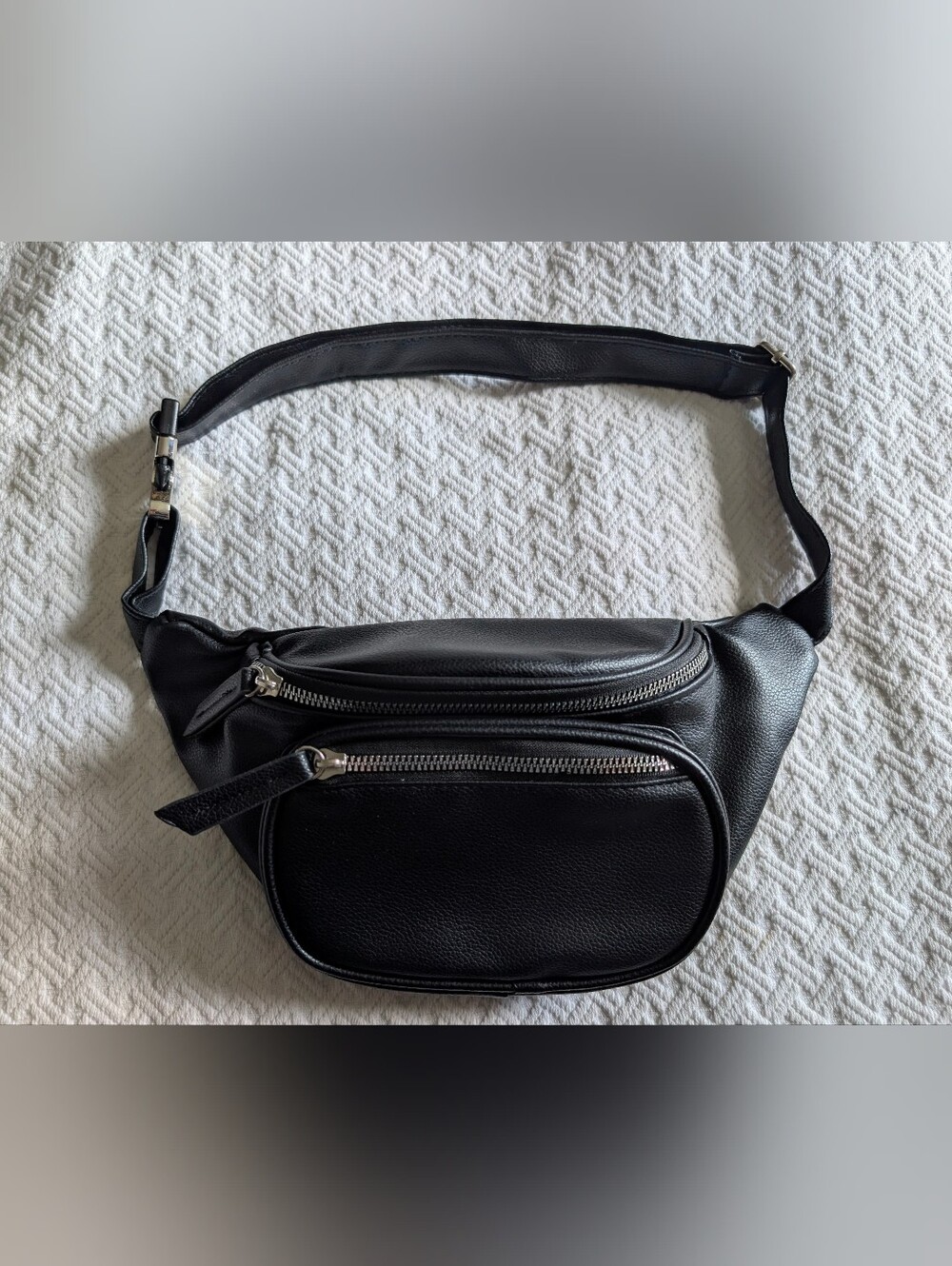 Ardene | Black Leatherette Waist Bag